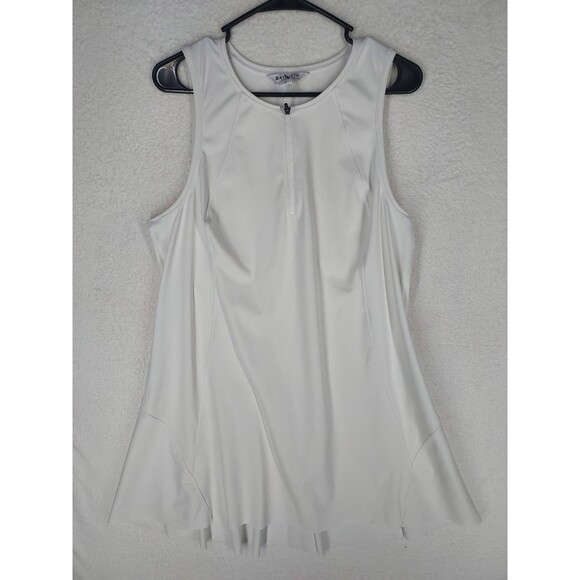 Athleta Women's Tennis/Athletic Dress White Short, Size XL Pullover Zip Closure - Picture 1 of 6